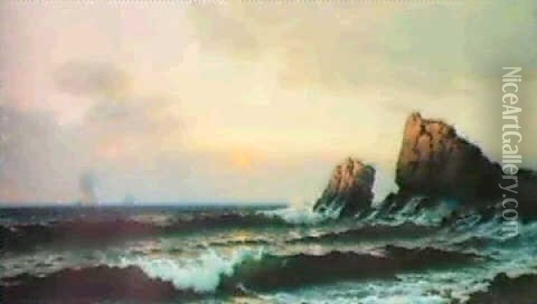 Sunrise At Grand Manan Oil Painting - Alfred Thompson Bricher