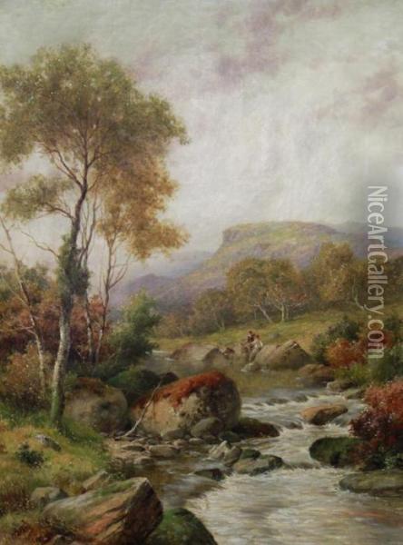 In The Aberguynant Valley Oil Painting - William Henry Mander