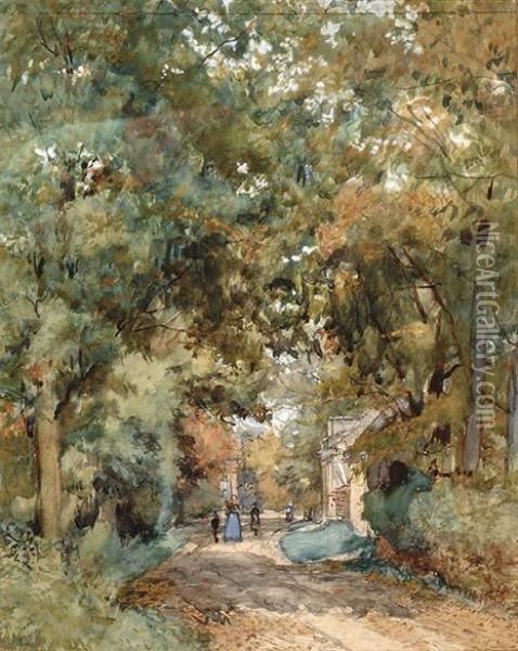 On The Way To The Zoo In The Hague Oil Painting - Hendrik Horrix