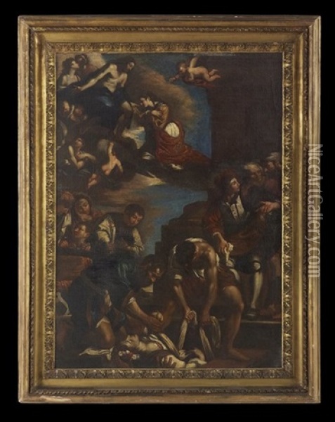 The Burial And Reception Into Heaven Of St. Petrunilla Oil Painting -  Guercino