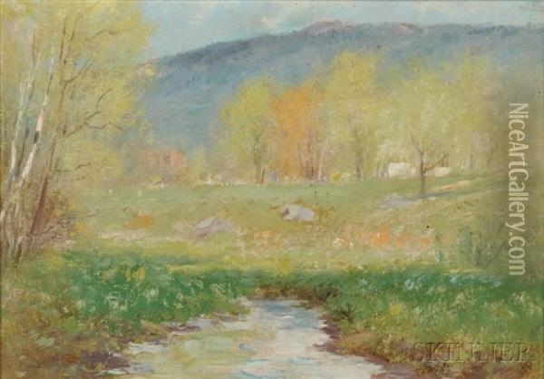 Spring Near Monadnock Oil Painting - Joseph H. Greenwood