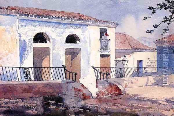 House, Santiago, Cuba Oil Painting - Winslow Homer