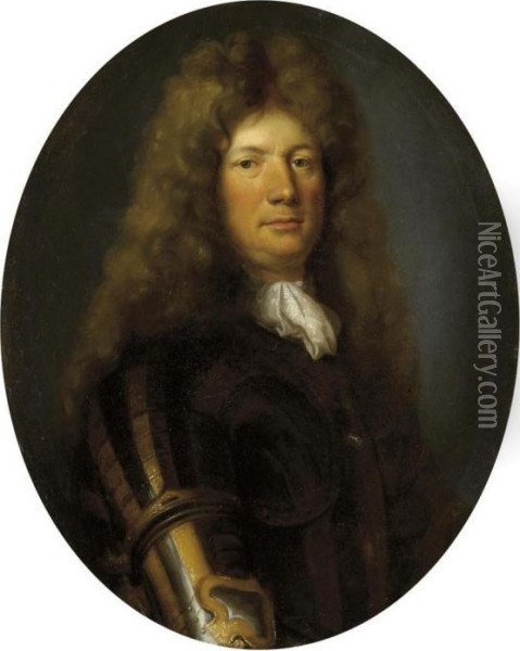 Portrait Presume Du Comte De Mace Oil Painting - Nicolas de Largillierre
