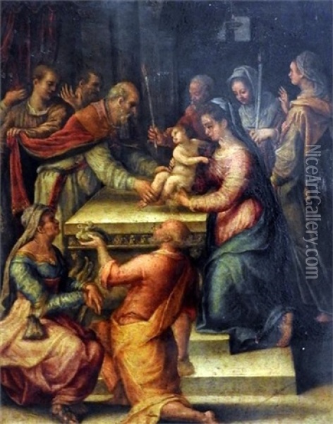 Beschneidung Christi Oil Painting - Lorenzo Sabatini