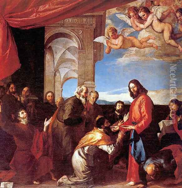 The Communion of the Apostles 1651 Oil Painting - Jusepe de Ribera