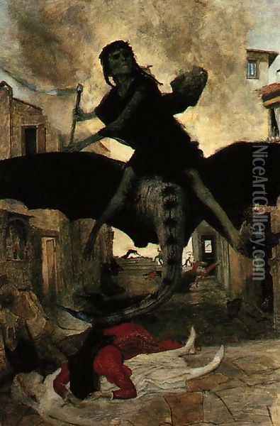 The Plague, 1898 Oil Painting - Arnold Bocklin