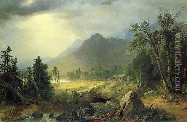 The First Harvest in the Wilderness Oil Painting - Asher Brown Durand