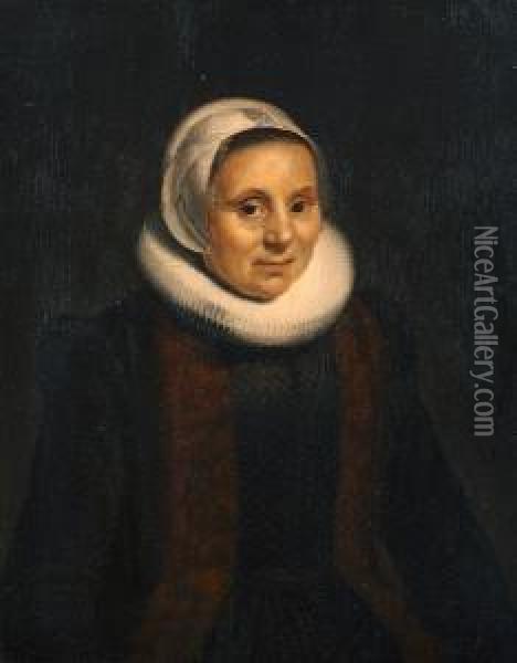 Portrait Of Woman Oil Painting - Jacob Gerritsz. Cuyp