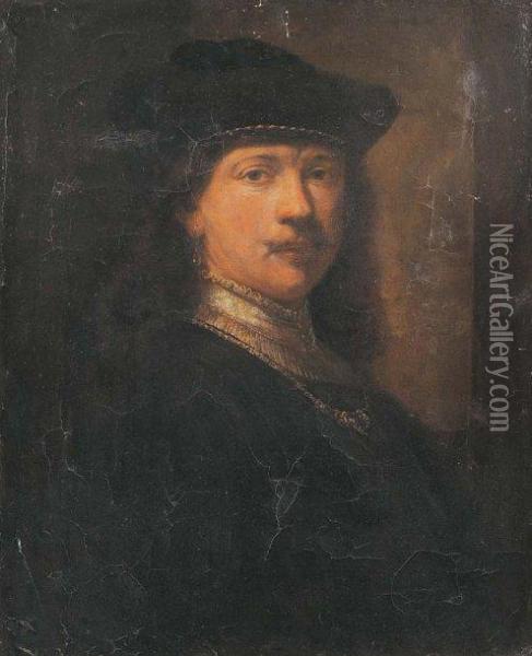 Autoportrait De Rembrant Oil Painting - Rembrandt Van Rijn