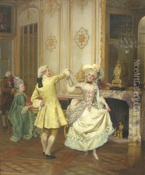 La Danse Oil Painting - Francois Brunery