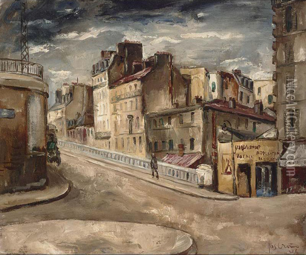 A View Of Paris Oil Painting - Jos Croin