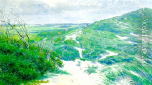 Duinen Bij Zoutelande Oil Painting - Ferdinand Hart Nibbrig
