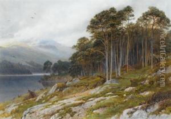 View In The Highlands Oil Painting - Harry Sutton Palmer