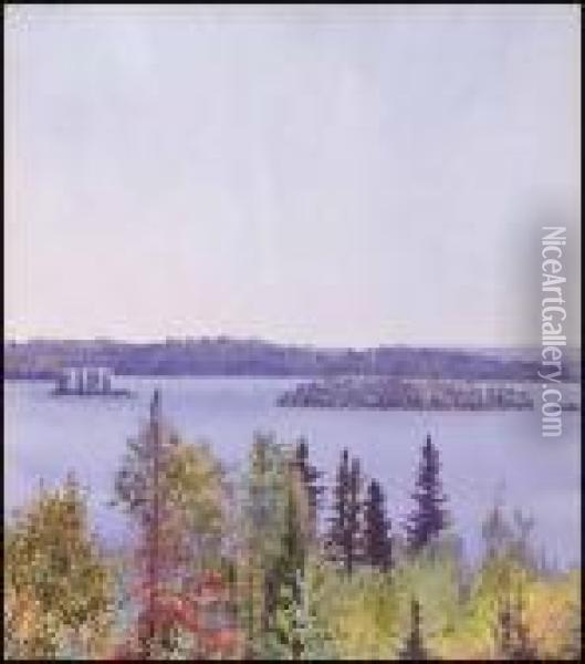 Lake Of The Woods Oil Painting - Joseph Walter West