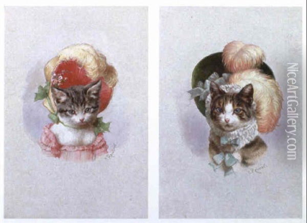 Katzenparchen Oil Painting - Carl Reichert