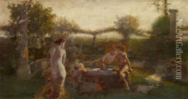 Das Urteil Des Paris Oil Painting - Albert von Keller