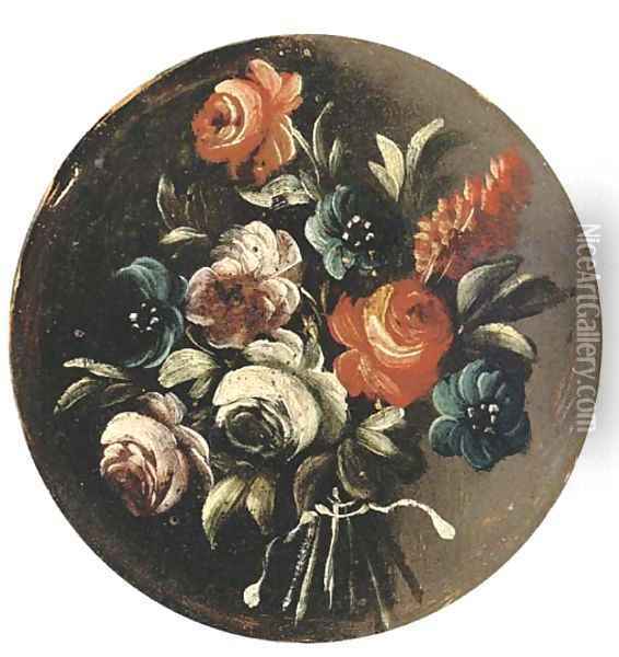 A floral bouquet Oil Painting - Italian School