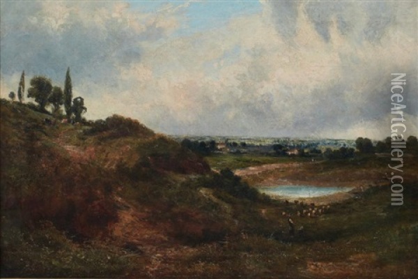 Paysage Lacustre Oil Painting - John Constable