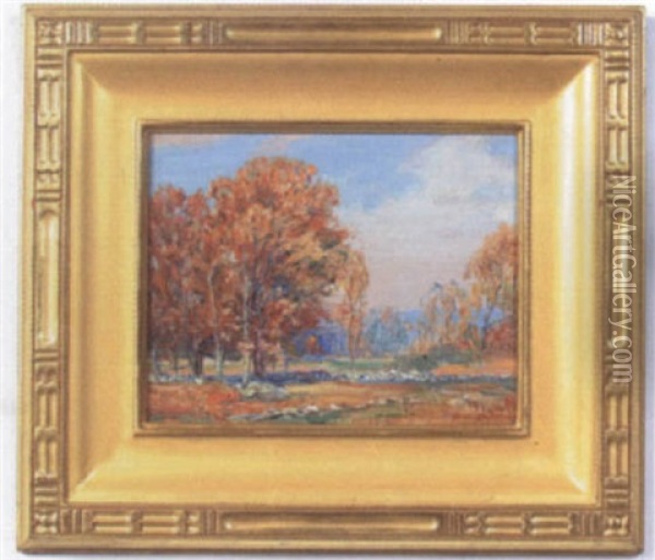 Autumn Landscape Oil Painting - William Ottis Swett Jr.