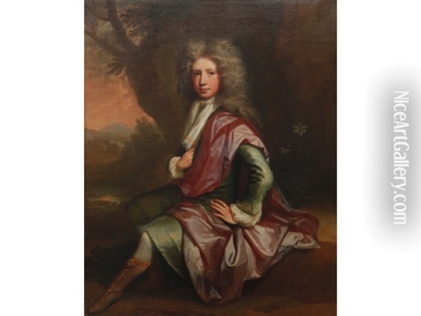 Sir Edward Smyth, 3rd. Baronet Of Hill Hall. Co. Essex Oil Painting - Thomas Murray