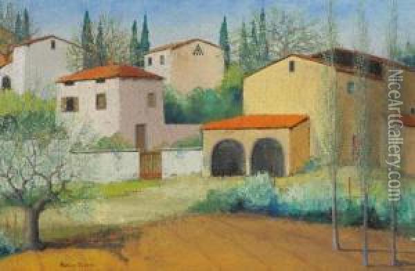Case In Campagna Oil Painting - Paolo Toschi