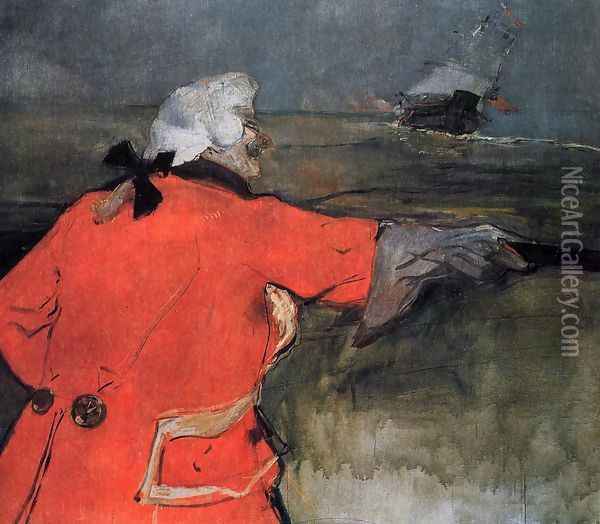 Admiral Viaud Oil Painting - Henri De Toulouse-Lautrec