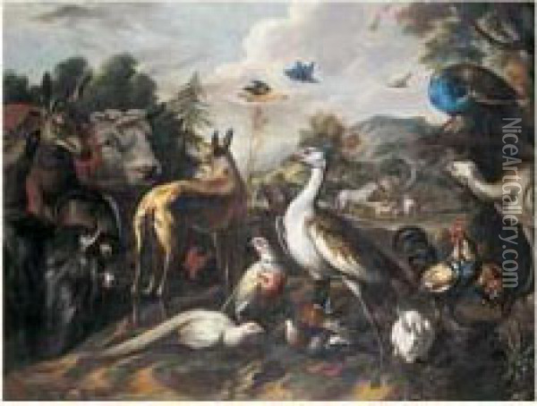 Les Animaux Entrant Dans L'arche Oil Painting - Sinibaldo Scorza