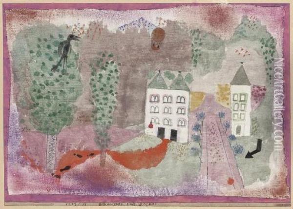 Schauplatz Eines Dramas Oil Painting - Paul Klee