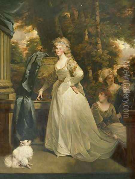 Portrait of HRH Frederica Charlotte Ulrica Princess Royal of Prussia and Duchess of York Oil Painting - John Hoppner