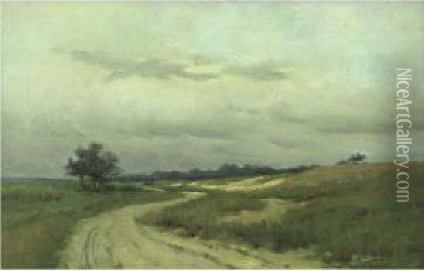 Pastoral Landscape Oil Painting - Arthur Hoeber
