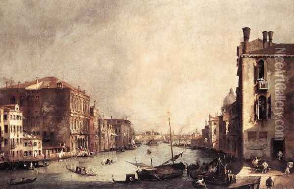 Rio Dei Mendicanti Looking South Oil Painting - (Giovanni Antonio Canal) Canaletto