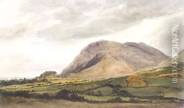 Bredon Hill, Worcester Oil Painting - Peter de Wint