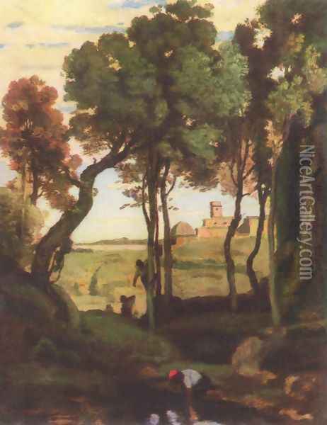Castelgandolfo Oil Painting - Jean-Baptiste-Camille Corot