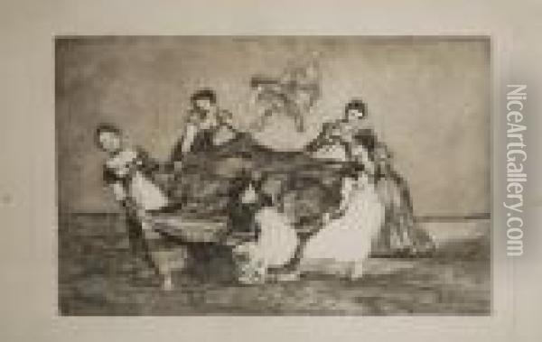 Follia Femminile Oil Painting - Francisco De Goya y Lucientes