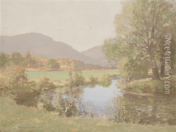 Summer Landscape, Ayrshire Oil Painting - George Houston