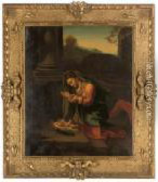 La Zingarella Oil Painting - Correggio, (Antonio Allegri)