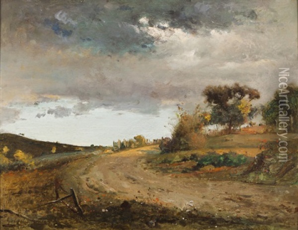 Le Vieux Chemin Oil Painting - Gabriel Guerin