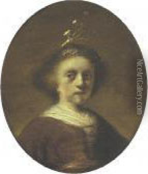 Portrait Of A Young Girl Oil Painting - Rembrandt Van Rijn