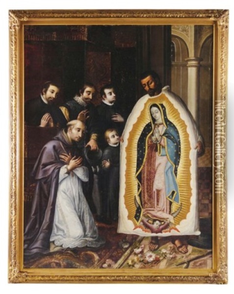 El Milagro De Las Rosas Oil Painting - Juan de Correa