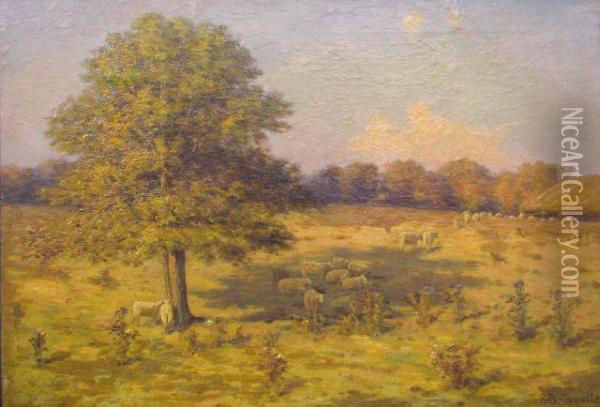 Pastoral Scene With Sheep Oil Painting - Richard Buckner Gruelle
