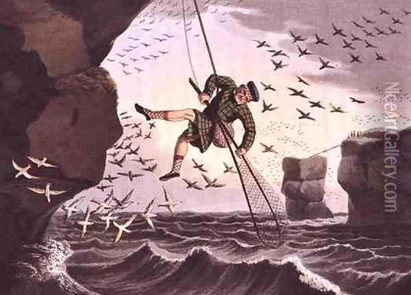 Bird Catching from Above, 1813 Oil Painting - John Heaviside Clark