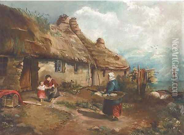 The fishmonger, Clonakilty, Munster Oil Painting - Irish School