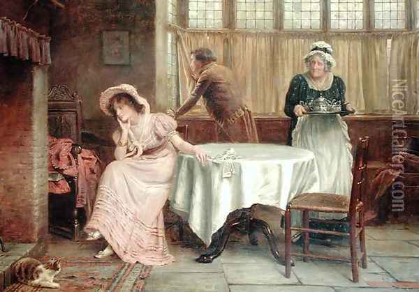 Will He Come Oil Painting - George Goodwin Kilburne