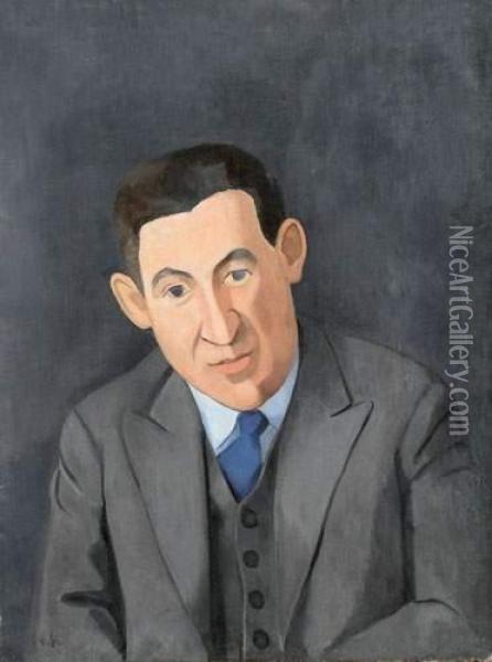 Portrait D'homme Oil Painting - Nathalie Kraemer