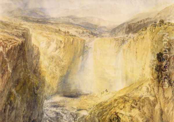 Fall Of The Trees Yorkshire Oil Painting - Joseph Mallord William Turner