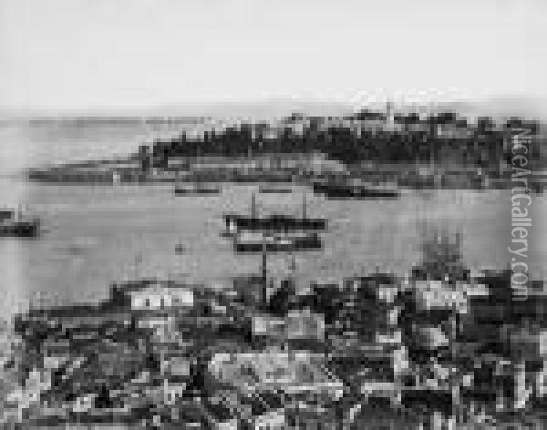 Panorama Von Istanbul Oil Painting - Vilhelm Georg Groth