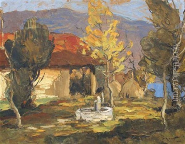 Paysage De Savoie Oil Painting - Lucien Poignant