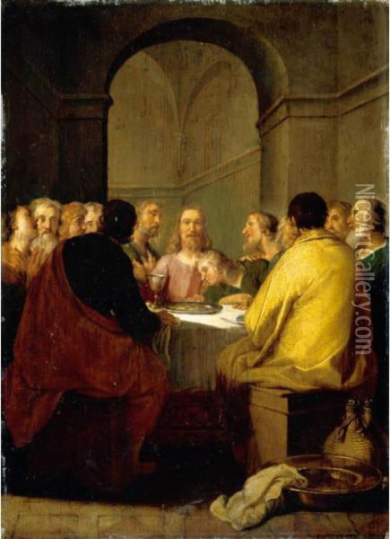 The Last Supper Oil Painting - Abraham Bloemaert