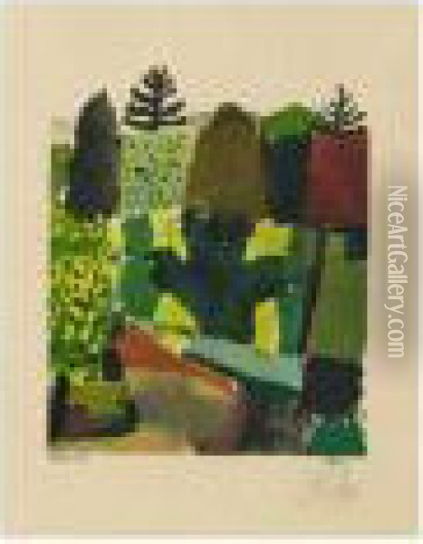 Park Oil Painting - Paul Klee