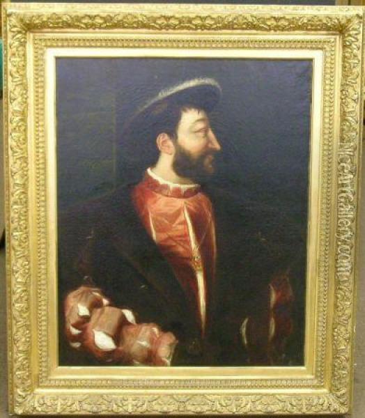 Portrait Of Francois I Oil Painting - William H. Brigham